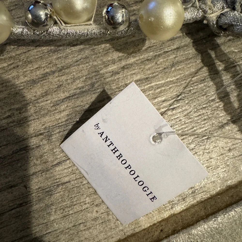 NEW Anthropologie Pearled Cherry Wreath